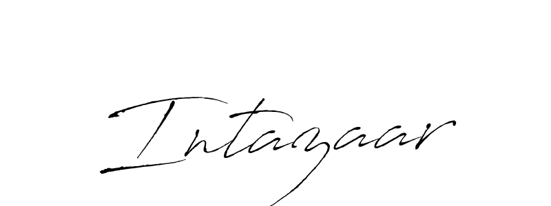 How to make Intazaar signature? Antro_Vectra is a professional autograph style. Create handwritten signature for Intazaar name. Intazaar signature style 6 images and pictures png