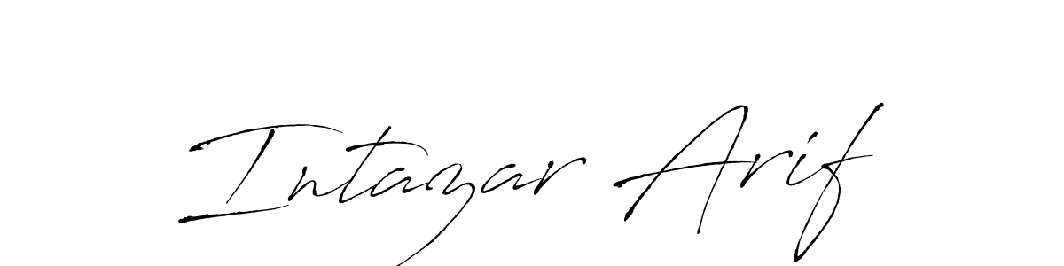 Use a signature maker to create a handwritten signature online. With this signature software, you can design (Antro_Vectra) your own signature for name Intazar Arif. Intazar Arif signature style 6 images and pictures png