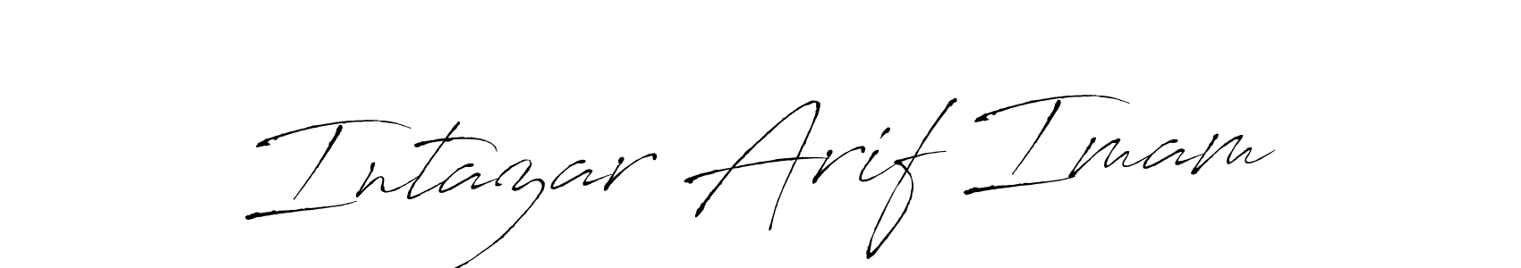 Design your own signature with our free online signature maker. With this signature software, you can create a handwritten (Antro_Vectra) signature for name Intazar Arif Imam. Intazar Arif Imam signature style 6 images and pictures png