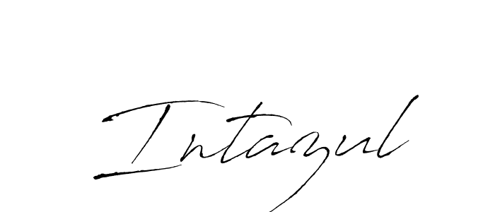 How to make Intazul signature? Antro_Vectra is a professional autograph style. Create handwritten signature for Intazul name. Intazul signature style 6 images and pictures png