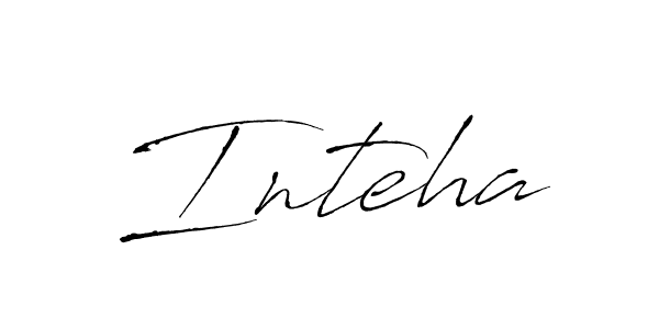 Also You can easily find your signature by using the search form. We will create Inteha name handwritten signature images for you free of cost using Antro_Vectra sign style. Inteha signature style 6 images and pictures png