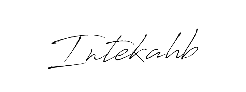Create a beautiful signature design for name Intekahb. With this signature (Antro_Vectra) fonts, you can make a handwritten signature for free. Intekahb signature style 6 images and pictures png
