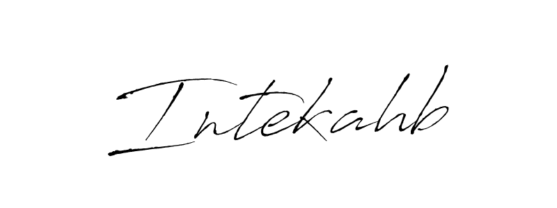 The best way (Antro_Vectra) to make a short signature is to pick only two or three words in your name. The name Intekahb include a total of six letters. For converting this name. Intekahb signature style 6 images and pictures png