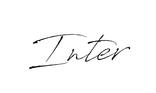 You can use this online signature creator to create a handwritten signature for the name Inter. This is the best online autograph maker. Inter signature style 6 images and pictures png