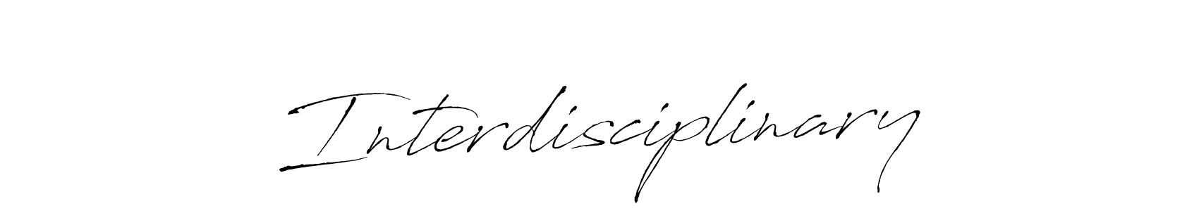 Design your own signature with our free online signature maker. With this signature software, you can create a handwritten (Antro_Vectra) signature for name Interdisciplinary. Interdisciplinary signature style 6 images and pictures png