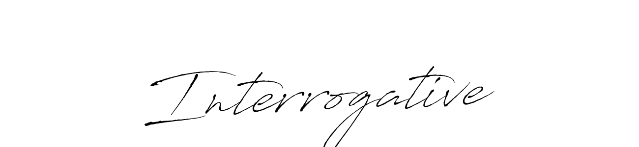 Make a beautiful signature design for name Interrogative. With this signature (Antro_Vectra) style, you can create a handwritten signature for free. Interrogative signature style 6 images and pictures png