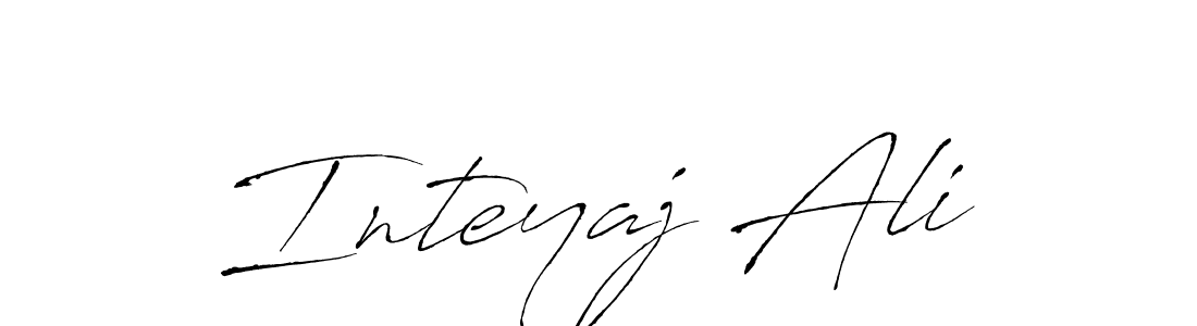 Design your own signature with our free online signature maker. With this signature software, you can create a handwritten (Antro_Vectra) signature for name Inteyaj Ali. Inteyaj Ali signature style 6 images and pictures png