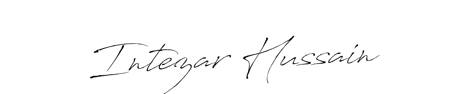 It looks lik you need a new signature style for name Intezar Hussain. Design unique handwritten (Antro_Vectra) signature with our free signature maker in just a few clicks. Intezar Hussain signature style 6 images and pictures png