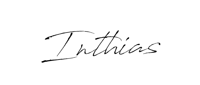 You should practise on your own different ways (Antro_Vectra) to write your name (Inthias) in signature. don't let someone else do it for you. Inthias signature style 6 images and pictures png