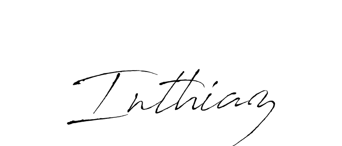 How to make Inthiaz name signature. Use Antro_Vectra style for creating short signs online. This is the latest handwritten sign. Inthiaz signature style 6 images and pictures png