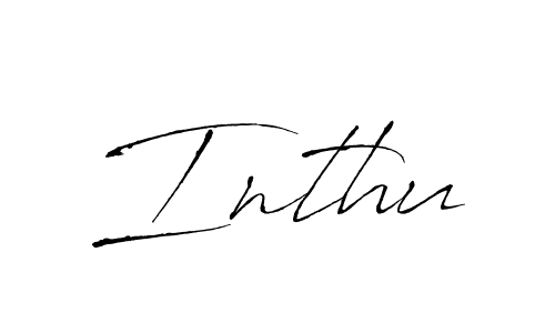 How to make Inthu name signature. Use Antro_Vectra style for creating short signs online. This is the latest handwritten sign. Inthu signature style 6 images and pictures png