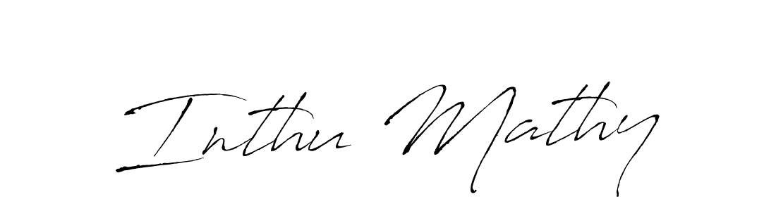 Also You can easily find your signature by using the search form. We will create Inthu Mathy name handwritten signature images for you free of cost using Antro_Vectra sign style. Inthu Mathy signature style 6 images and pictures png