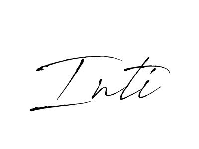 Inti stylish signature style. Best Handwritten Sign (Antro_Vectra) for my name. Handwritten Signature Collection Ideas for my name Inti. Inti signature style 6 images and pictures png