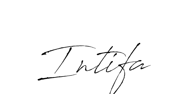 Design your own signature with our free online signature maker. With this signature software, you can create a handwritten (Antro_Vectra) signature for name Intifa. Intifa signature style 6 images and pictures png