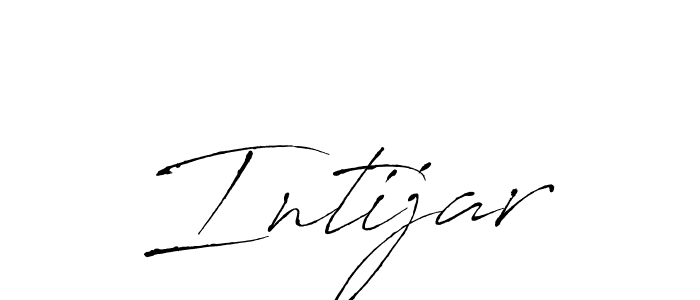 How to make Intijar signature? Antro_Vectra is a professional autograph style. Create handwritten signature for Intijar name. Intijar signature style 6 images and pictures png