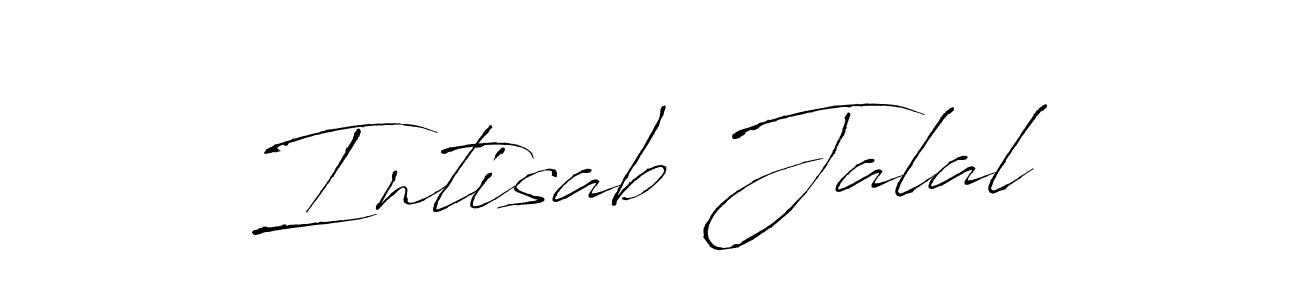 Create a beautiful signature design for name Intisab Jalal. With this signature (Antro_Vectra) fonts, you can make a handwritten signature for free. Intisab Jalal signature style 6 images and pictures png