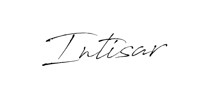 Make a beautiful signature design for name Intisar. With this signature (Antro_Vectra) style, you can create a handwritten signature for free. Intisar signature style 6 images and pictures png