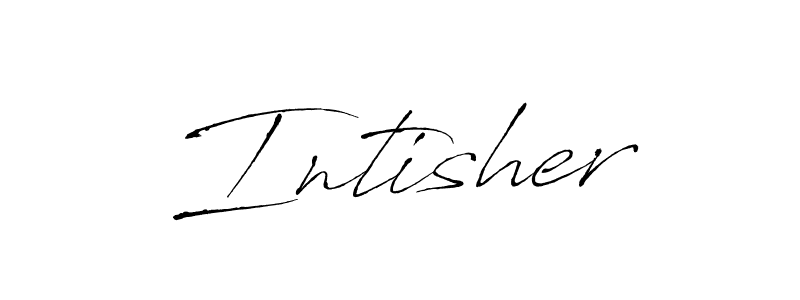 Create a beautiful signature design for name Intisher. With this signature (Antro_Vectra) fonts, you can make a handwritten signature for free. Intisher signature style 6 images and pictures png