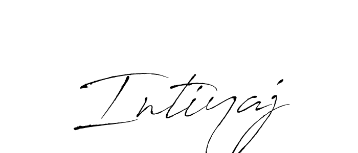 How to make Intiyaj signature? Antro_Vectra is a professional autograph style. Create handwritten signature for Intiyaj name. Intiyaj signature style 6 images and pictures png