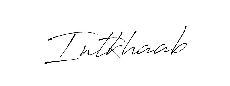 Here are the top 10 professional signature styles for the name Intkhaab. These are the best autograph styles you can use for your name. Intkhaab signature style 6 images and pictures png