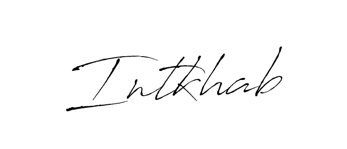 Once you've used our free online signature maker to create your best signature Antro_Vectra style, it's time to enjoy all of the benefits that Intkhab name signing documents. Intkhab signature style 6 images and pictures png