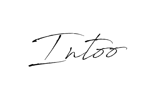 Use a signature maker to create a handwritten signature online. With this signature software, you can design (Antro_Vectra) your own signature for name Intoo. Intoo signature style 6 images and pictures png