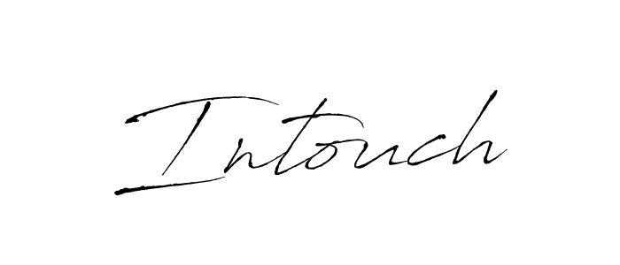 How to Draw Intouch signature style? Antro_Vectra is a latest design signature styles for name Intouch. Intouch signature style 6 images and pictures png