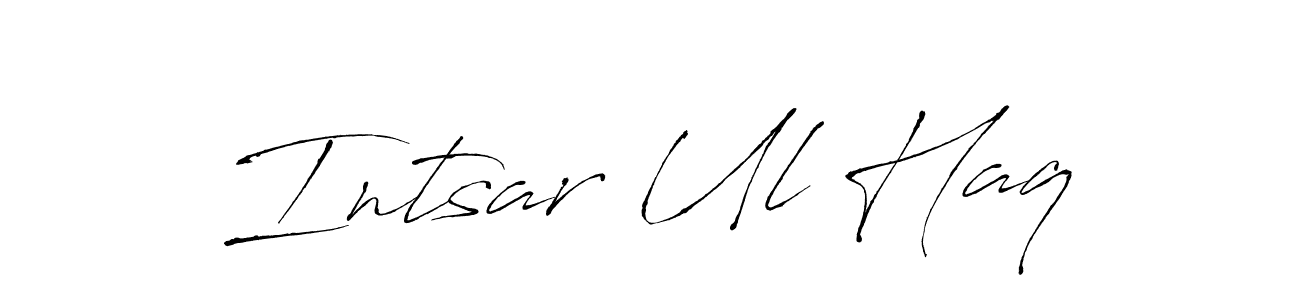 Intsar Ul Haq stylish signature style. Best Handwritten Sign (Antro_Vectra) for my name. Handwritten Signature Collection Ideas for my name Intsar Ul Haq. Intsar Ul Haq signature style 6 images and pictures png