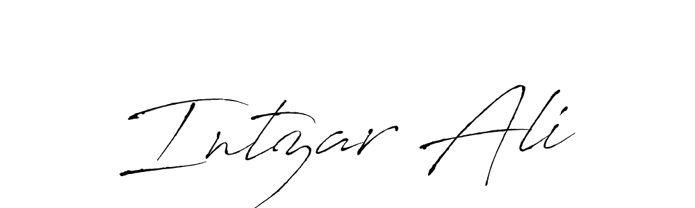 Also You can easily find your signature by using the search form. We will create Intzar Ali name handwritten signature images for you free of cost using Antro_Vectra sign style. Intzar Ali signature style 6 images and pictures png