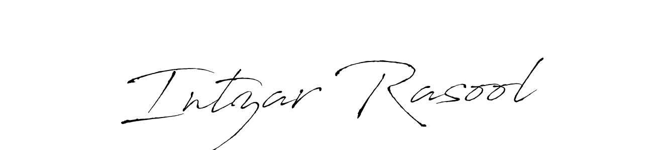 How to make Intzar Rasool signature? Antro_Vectra is a professional autograph style. Create handwritten signature for Intzar Rasool name. Intzar Rasool signature style 6 images and pictures png
