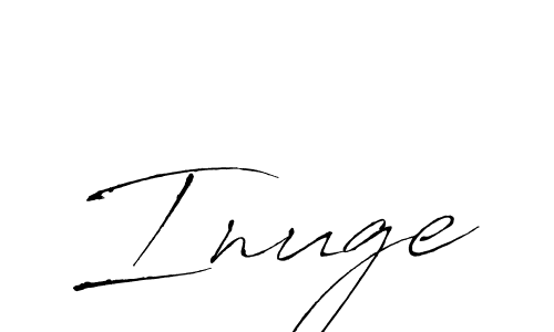 Make a beautiful signature design for name Inuge. With this signature (Antro_Vectra) style, you can create a handwritten signature for free. Inuge signature style 6 images and pictures png