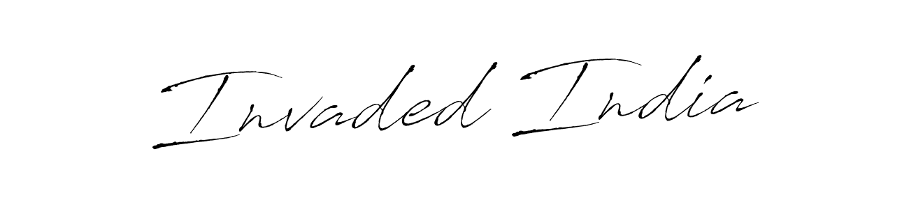 Make a beautiful signature design for name Invaded India. Use this online signature maker to create a handwritten signature for free. Invaded India signature style 6 images and pictures png