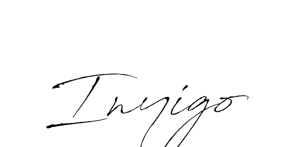 How to make Inyigo name signature. Use Antro_Vectra style for creating short signs online. This is the latest handwritten sign. Inyigo signature style 6 images and pictures png