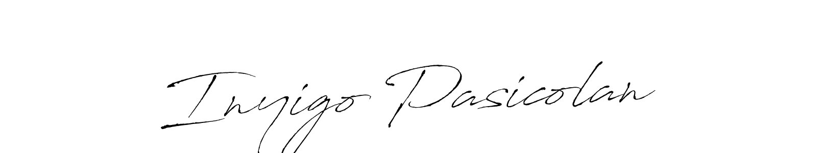 You should practise on your own different ways (Antro_Vectra) to write your name (Inyigo Pasicolan) in signature. don't let someone else do it for you. Inyigo Pasicolan signature style 6 images and pictures png