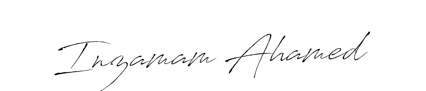 Make a beautiful signature design for name Inzamam Ahamed. With this signature (Antro_Vectra) style, you can create a handwritten signature for free. Inzamam Ahamed signature style 6 images and pictures png