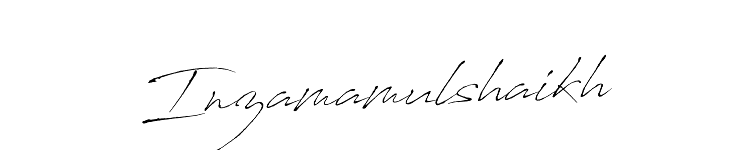 Make a beautiful signature design for name Inzamamulshaikh. With this signature (Antro_Vectra) style, you can create a handwritten signature for free. Inzamamulshaikh signature style 6 images and pictures png