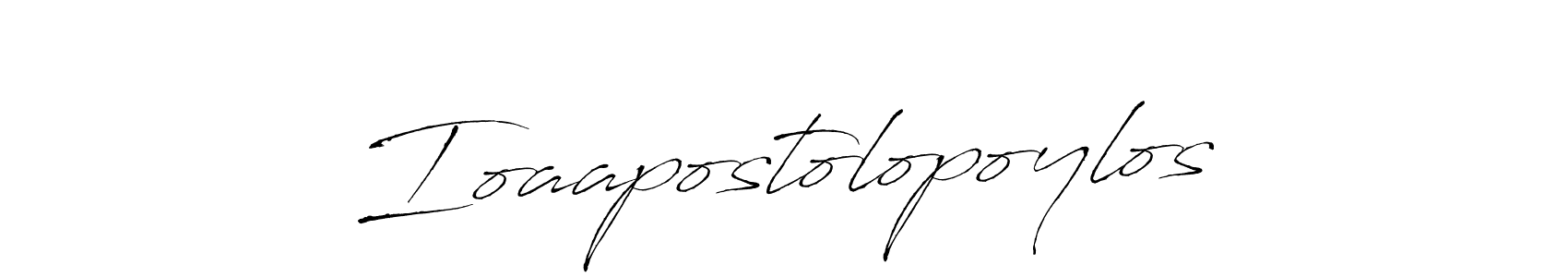 Create a beautiful signature design for name Ioaapostolopoylos. With this signature (Antro_Vectra) fonts, you can make a handwritten signature for free. Ioaapostolopoylos signature style 6 images and pictures png