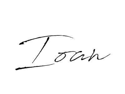 Design your own signature with our free online signature maker. With this signature software, you can create a handwritten (Antro_Vectra) signature for name Ioan. Ioan signature style 6 images and pictures png
