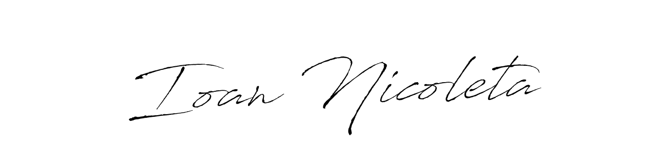 Use a signature maker to create a handwritten signature online. With this signature software, you can design (Antro_Vectra) your own signature for name Ioan Nicoleta. Ioan Nicoleta signature style 6 images and pictures png