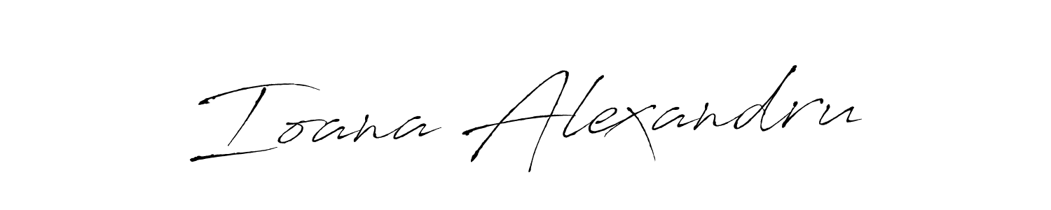 Design your own signature with our free online signature maker. With this signature software, you can create a handwritten (Antro_Vectra) signature for name Ioana Alexandru. Ioana Alexandru signature style 6 images and pictures png