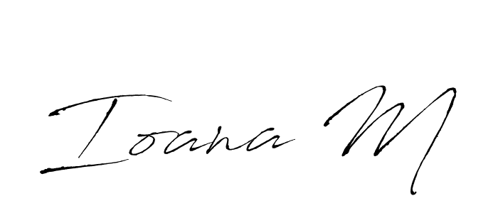 Similarly Antro_Vectra is the best handwritten signature design. Signature creator online .You can use it as an online autograph creator for name Ioana M. Ioana M signature style 6 images and pictures png