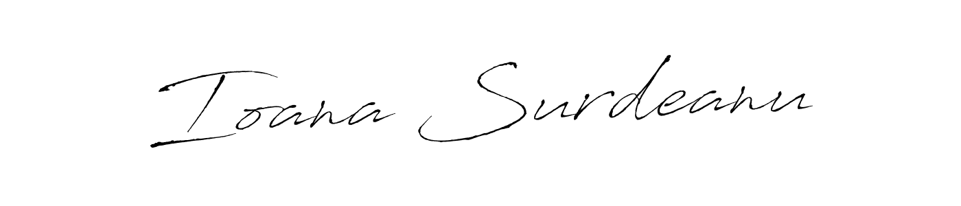 How to make Ioana Surdeanu signature? Antro_Vectra is a professional autograph style. Create handwritten signature for Ioana Surdeanu name. Ioana Surdeanu signature style 6 images and pictures png