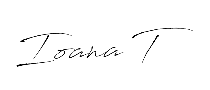 Make a beautiful signature design for name Ioana T. Use this online signature maker to create a handwritten signature for free. Ioana T signature style 6 images and pictures png