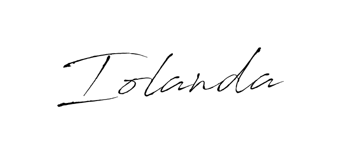 Iolanda stylish signature style. Best Handwritten Sign (Antro_Vectra) for my name. Handwritten Signature Collection Ideas for my name Iolanda. Iolanda signature style 6 images and pictures png