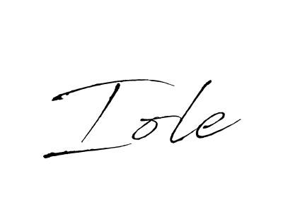 Iole stylish signature style. Best Handwritten Sign (Antro_Vectra) for my name. Handwritten Signature Collection Ideas for my name Iole. Iole signature style 6 images and pictures png