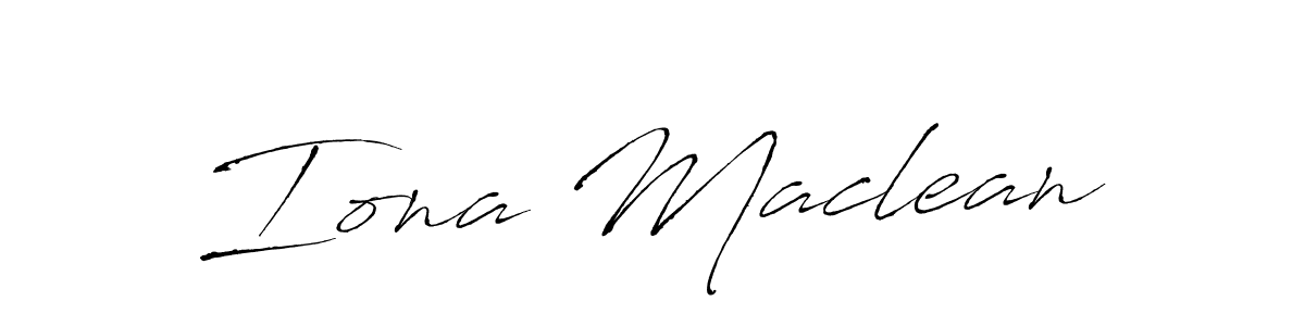 Make a beautiful signature design for name Iona Maclean. With this signature (Antro_Vectra) style, you can create a handwritten signature for free. Iona Maclean signature style 6 images and pictures png