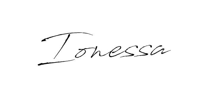How to make Ionessa signature? Antro_Vectra is a professional autograph style. Create handwritten signature for Ionessa name. Ionessa signature style 6 images and pictures png