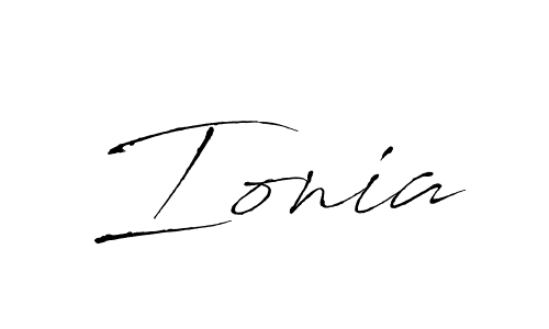 Use a signature maker to create a handwritten signature online. With this signature software, you can design (Antro_Vectra) your own signature for name Ionia. Ionia signature style 6 images and pictures png