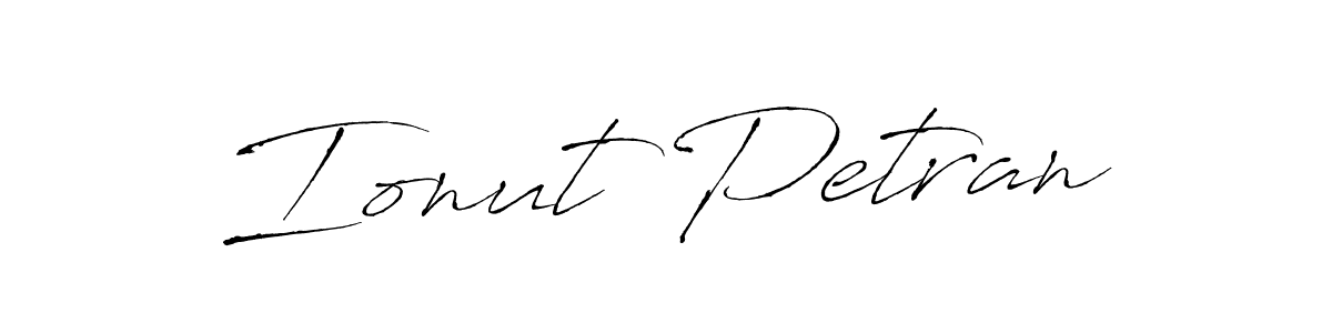 How to make Ionut Petran name signature. Use Antro_Vectra style for creating short signs online. This is the latest handwritten sign. Ionut Petran signature style 6 images and pictures png