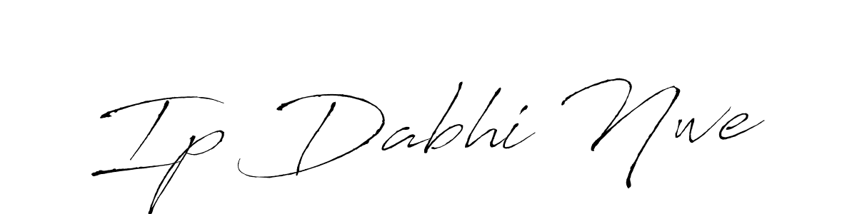 Design your own signature with our free online signature maker. With this signature software, you can create a handwritten (Antro_Vectra) signature for name Ip Dabhi Nwe. Ip Dabhi Nwe signature style 6 images and pictures png